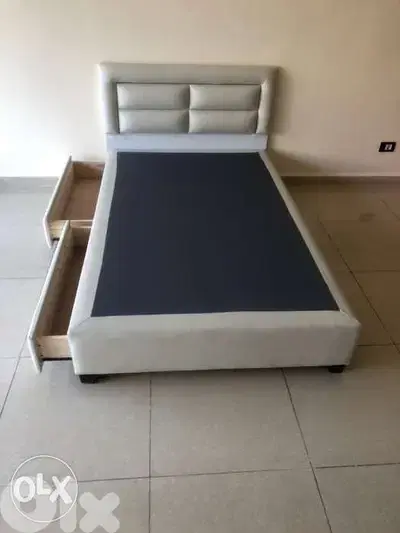 تخت مفرد ونص مع جوارير
