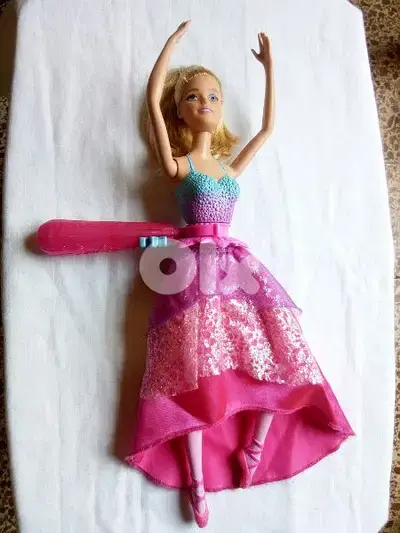 Barbie BALLERINA DANCE &SPIN FAIRYTALE mechanism as new doll=30$