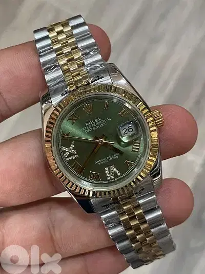 Rolex datejust two tone gold