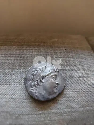 Ancient Greek Seleukid Silver Tetradrachm of Demetrius II  year 128 BC