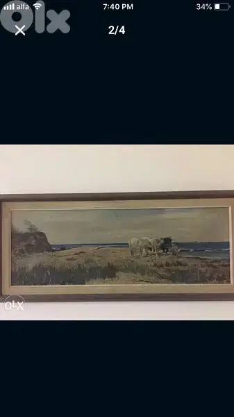 beautiful early century europeen painting