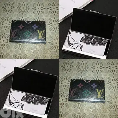 bussiness card holder black slim