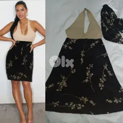 dress halter neck with scarf s to xxL turkey