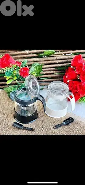 elegant glass sugar pot with spoon