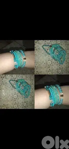 bracekets blue jade set high quality