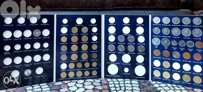البوم العملة اللبنانية بداخلة 55 قطعة ب35$