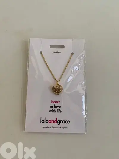 Lola and grace gold tone and Swarovski crystal pendant necklace