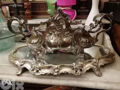 جردنيار قياس كبير مفضض شغل روعة مميز انتيك قديم حالة ممتازة صورة بتحكي