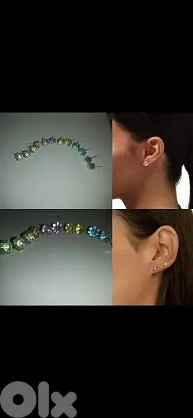 earrings fi kaza lon 7abbe kbire 3=15$