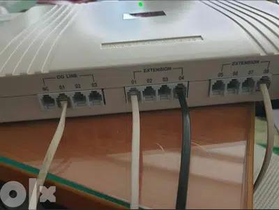 سنترال تلفون ٣ خطوط خارجي و ٨ داخلي