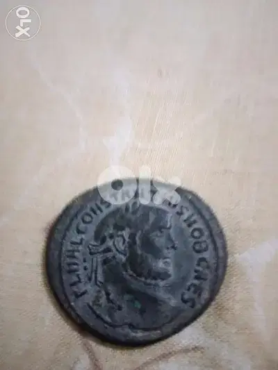 Ancient Bronze Roman Coin for Emperor Constaninuis year 306