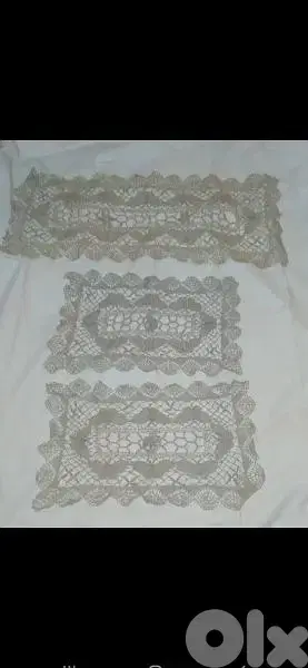 3 pieces table clothes hand made