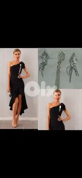 tassel brooch 2 styles all strass