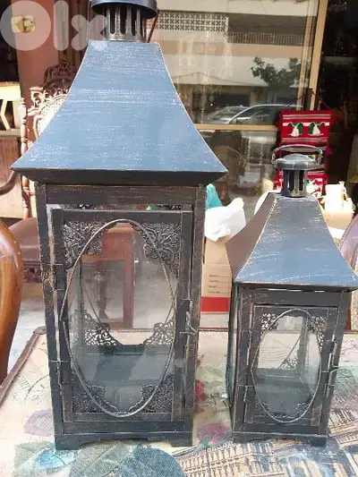طقم فوانيس شمعة جوز