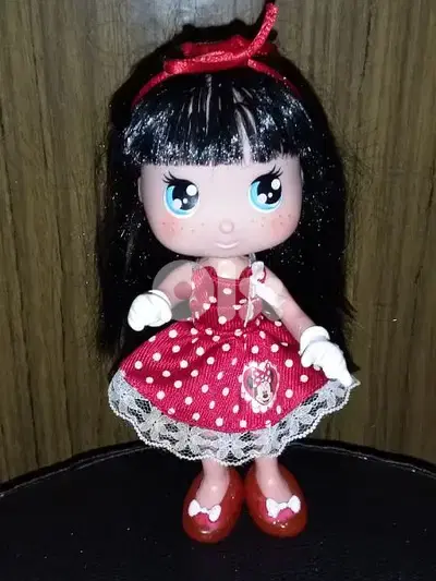 I LOVE MINNIE MOUSE Disney 17Cm FAMOSA medium Rare Vintage Great doll.
