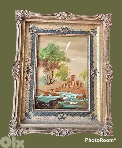 19th. century French miniature painting on red copper