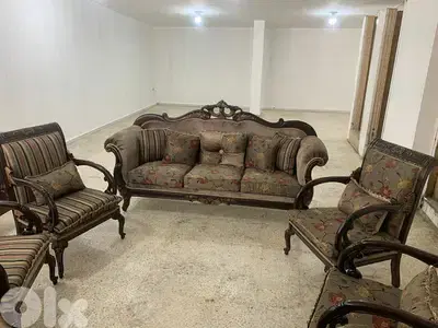 طقم كنبايات خشب زان ست قطع