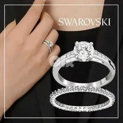 ring set authentic swarovski size 48 . S. 16