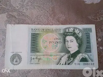 1 English Pound Memorial Banknote for Isaac Newton
