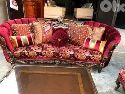طقم كنبايات خشب زان فخم