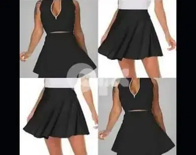 black wide skirt s to xxL