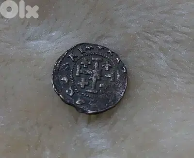 Cursader knight  Templar coin of Kingdom of Jerusalem year 1192