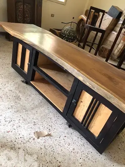 solid wood tv table