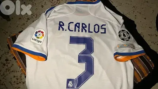 Roberto carlos legend real madrid 2021 home kit limited edition