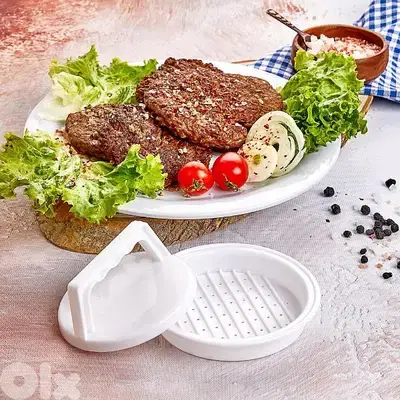 plastic burger press