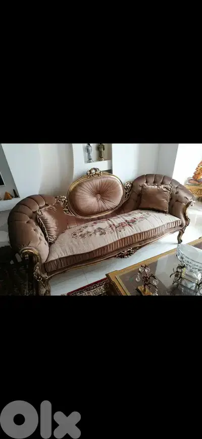 طقم كنبايات مصري حفر خشب زان