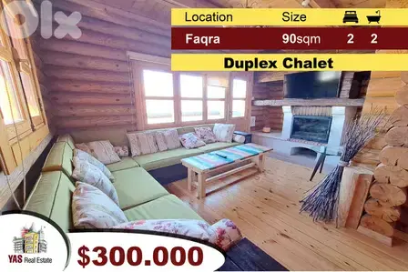 Faqra 90m2 | Recent Duplex Chalet | Nicely Fitted | Mountain View |DA