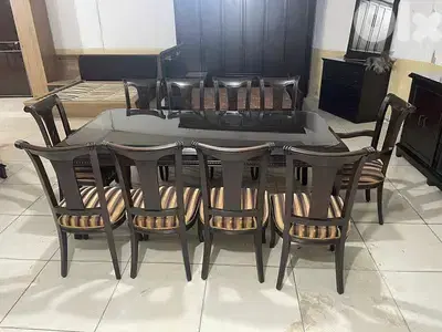 أوضة سفرة خشب زان 10 كراسي