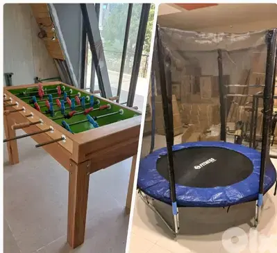 trampoline & babyfoot  (2 items)