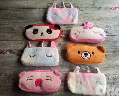 cute plush stationery pouches
