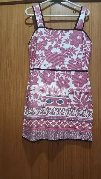 Topshop cotton stretch mini dress size 40 فستان قصير