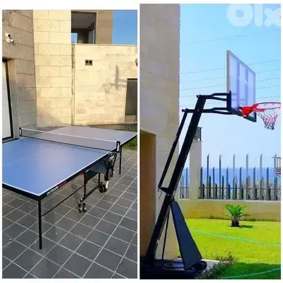 Basketball hoop + Stiga Outdoor table tennis
