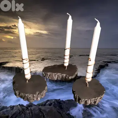 concrete candle pads