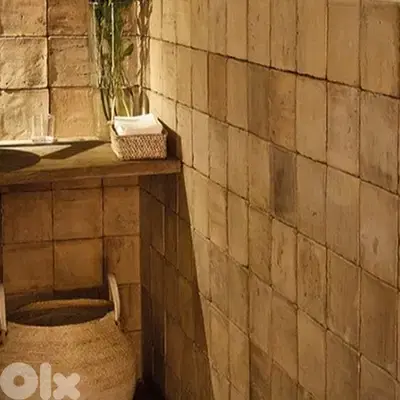 Concrete square tiles