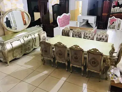 أوضة سفرة ملكية حفر خشب زان
