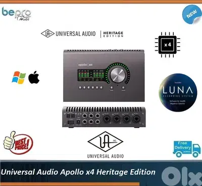Universal Audio Apollo x4 Heritage Edition,Audio Interface with DSP