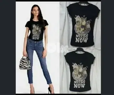 women tshirt kittens s to xxL