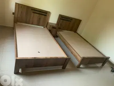 تختين مفرد ونص 120 سم مع كمدينة صغيرة