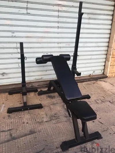 bench and squat rack like new heavy duty very good quality