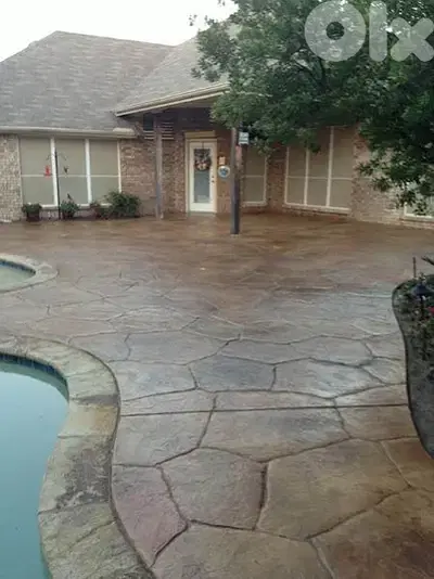 stamped Concrete باطون مطبع