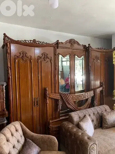 أوضة نوم فخمة خشب زان ولاتي