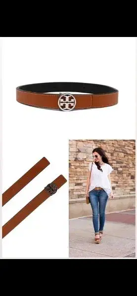 Tory Burch copy belt only brown fits s to xL