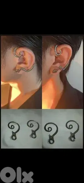Earrings barrem 3al dayne silver/gold mawjoud