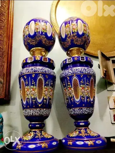 من اجمل لمبادير شغل فني روعة التحف الانتيك مميز جدا رسم يدوي قياس ٦٥ س