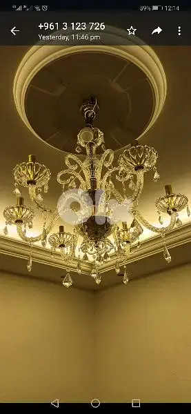 ثرية من الروائع مورانو مميزة كرستال سعر لقطة يوجد اثنان chandelier