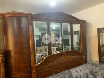 أوضة نوم خشب زان ولاتي ملبسة قشرة